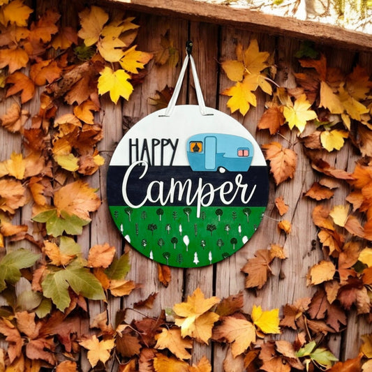 Happy Camper Door Hanger