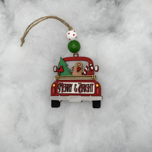 Truck Gift Card Holder Ornament
