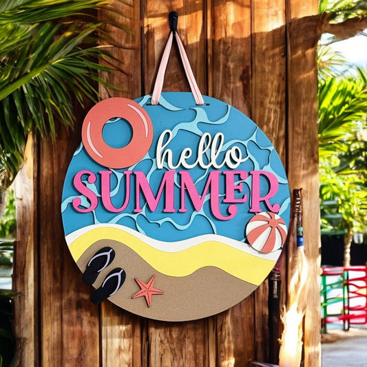 O hello Summer Door Hanger