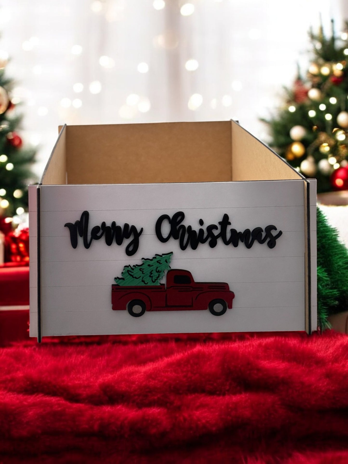 Christmas Truck Tree Box Collar