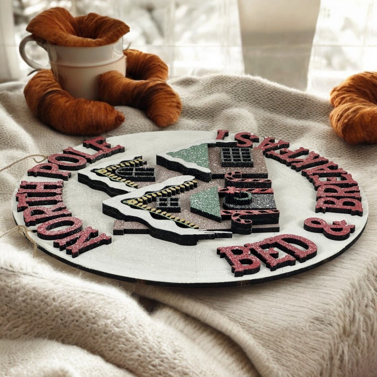North Pole Bed & Breakfast Door Hanger