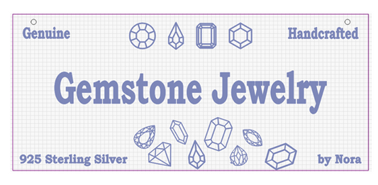 Gemstone Jewelry-Custom vendor sign