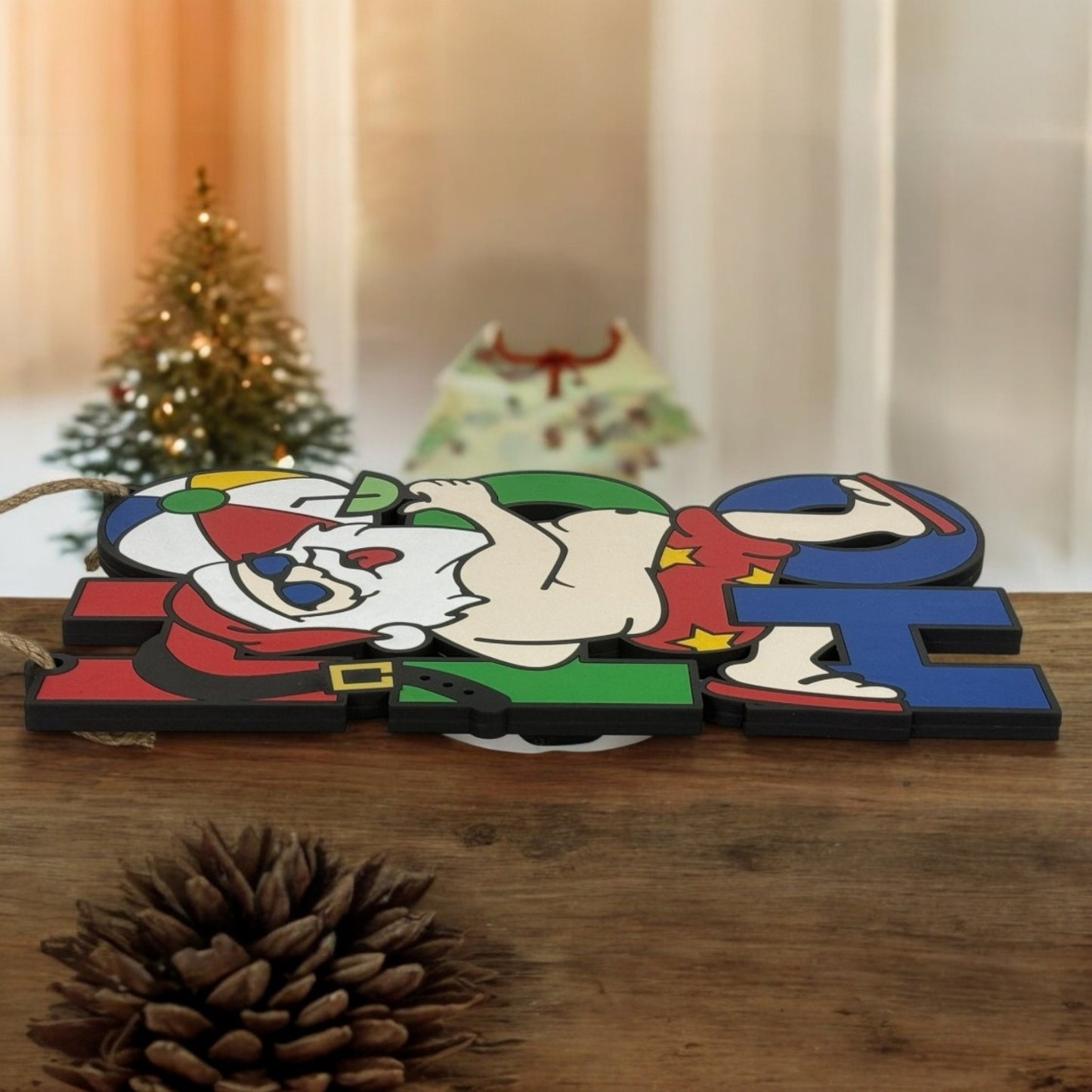 HOHOHO Beach Santa Door Hanger