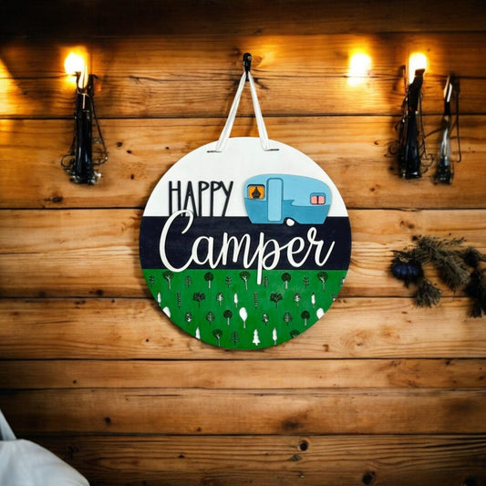 Happy Camper Door Hanger
