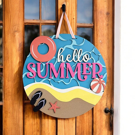 O hello Summer Door Hanger