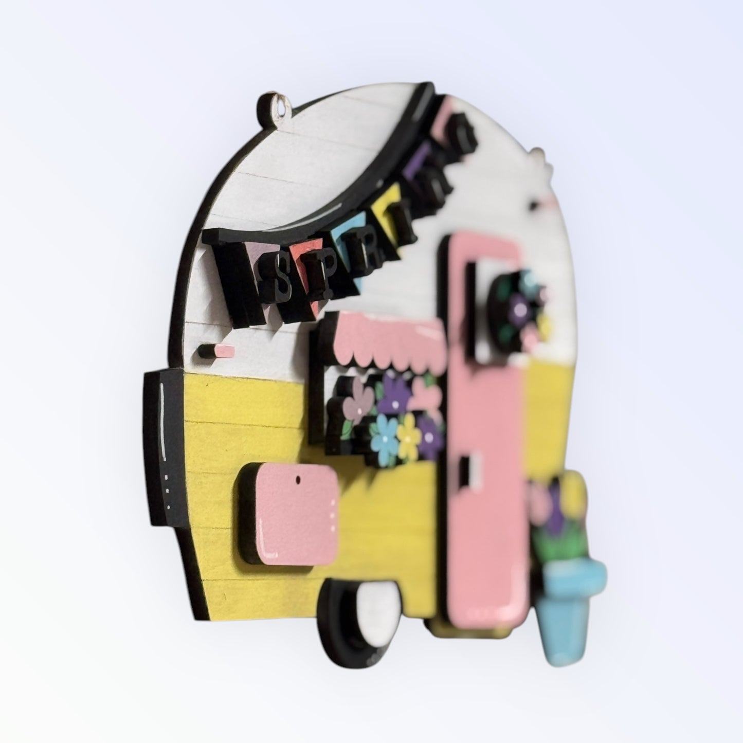 Spring Flowers & Camper