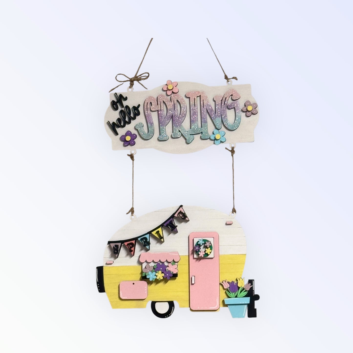 Spring Flowers & Camper