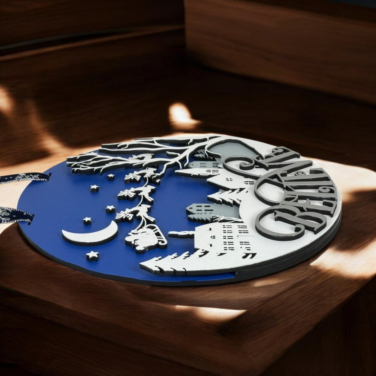 Believe Door Hanger – Layered Wood Christmas Sign for Front Door or Wall