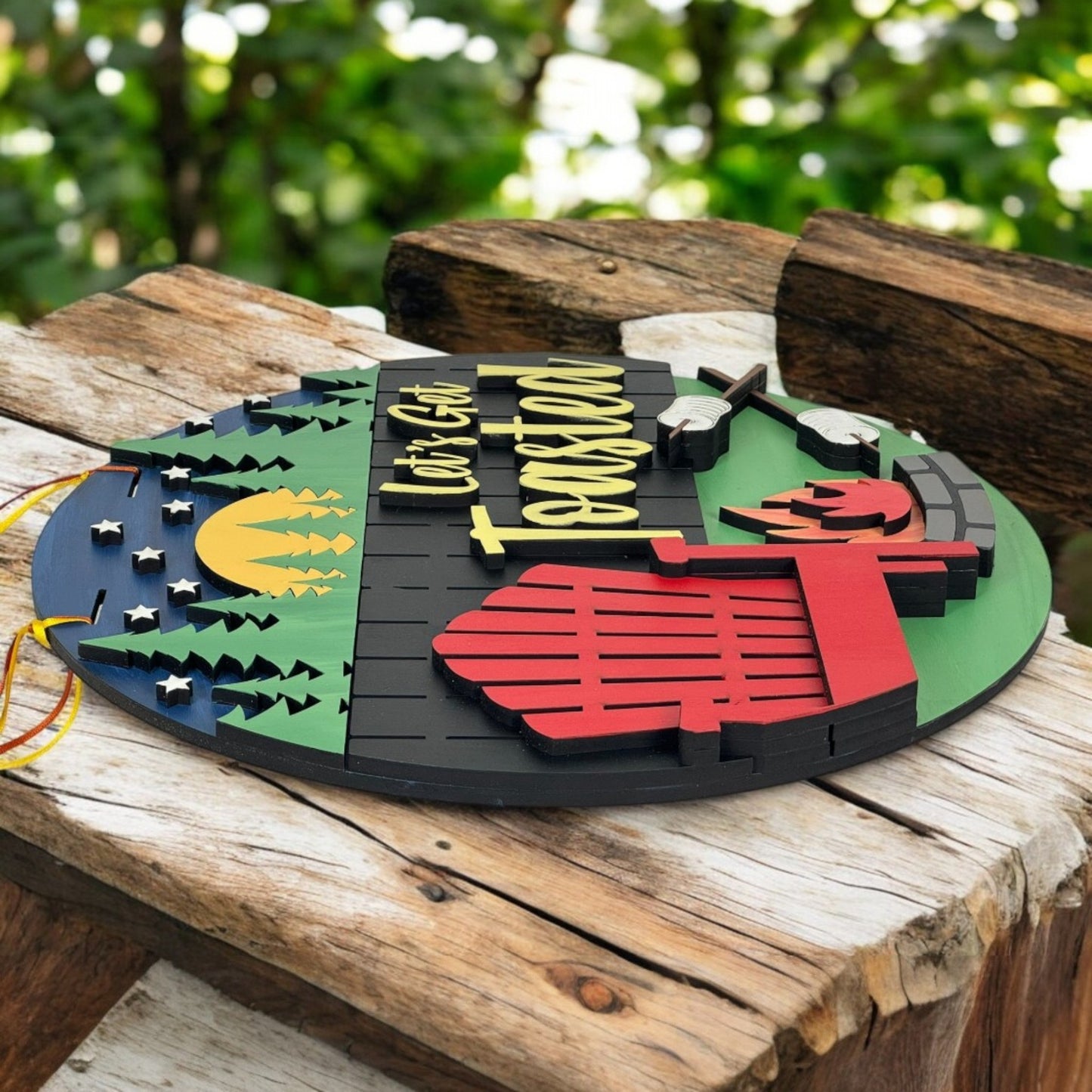 Lets Get Toasted Door Hanger